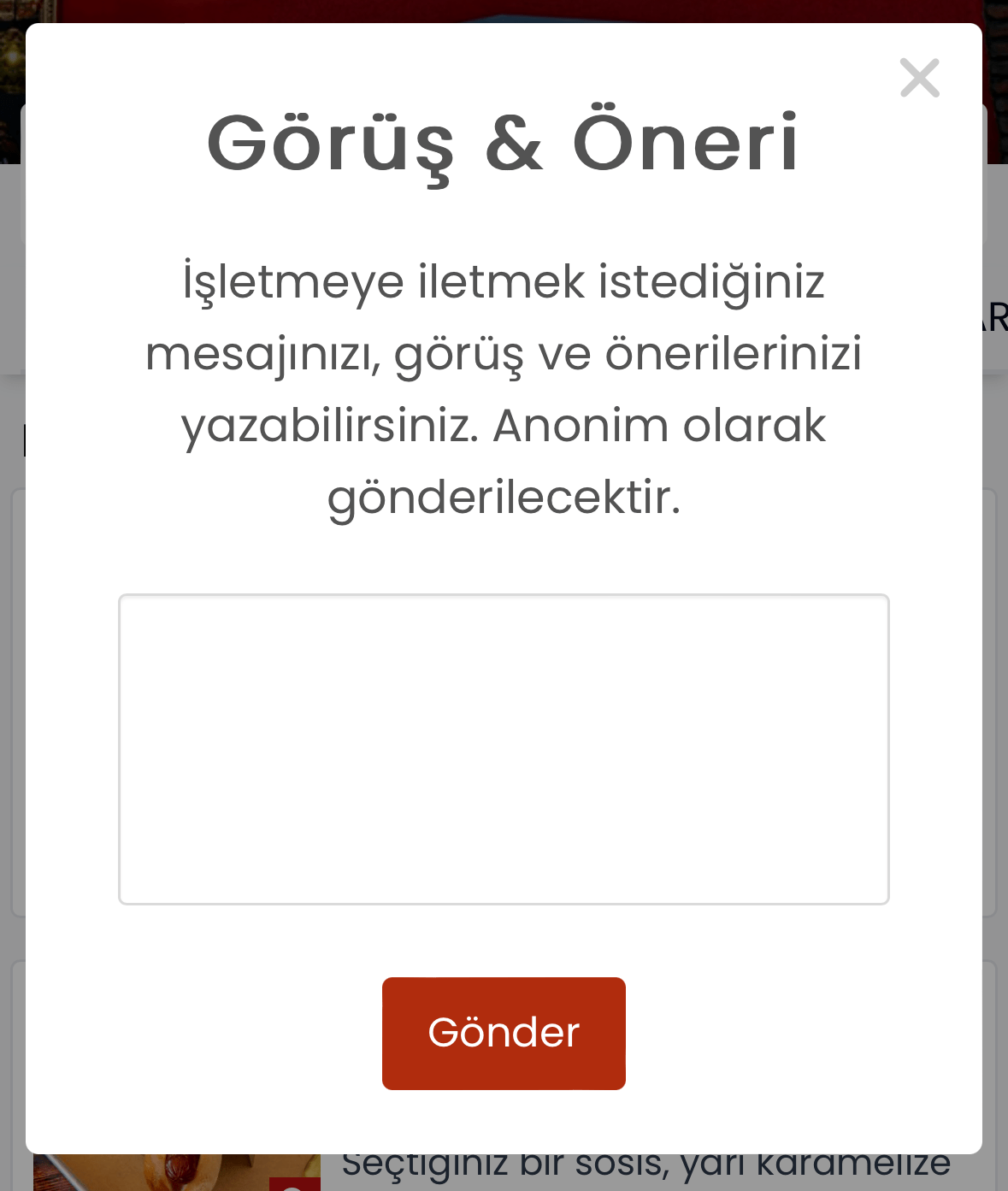 Görüş & Öneriler